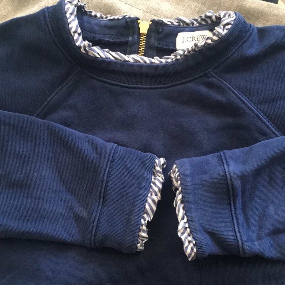 JCrew Ruffle Detail Sweatshirt - Picture 7 of 9